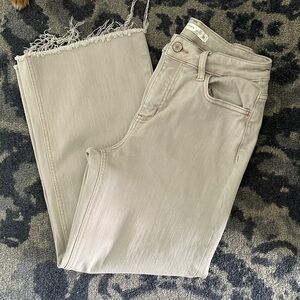 Altar'd State Cream Straight Leg Jeans